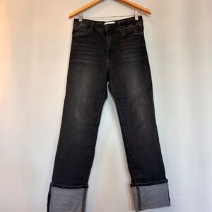 Evereve The Ever Straight Distressed Cuffed Leg Jeans